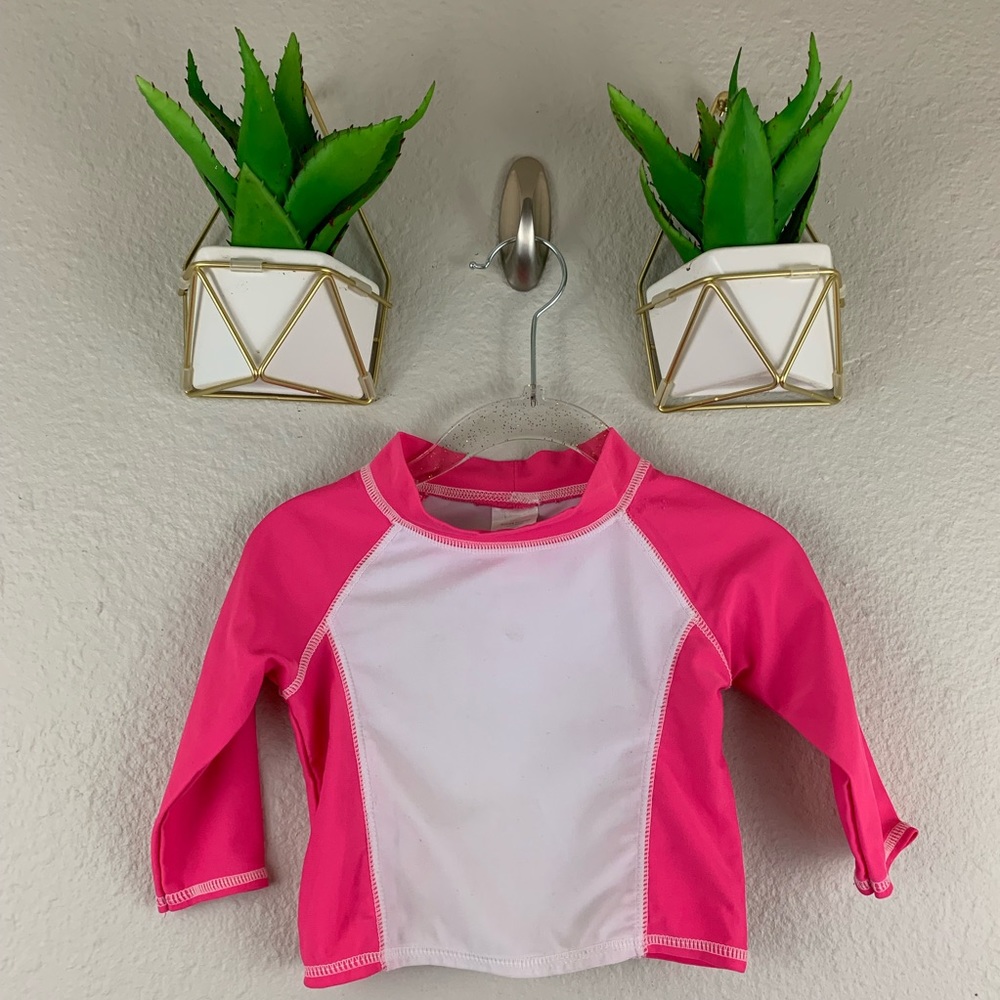 Baby Rash Guard Swim Shirt Size Medium 3-6 Months